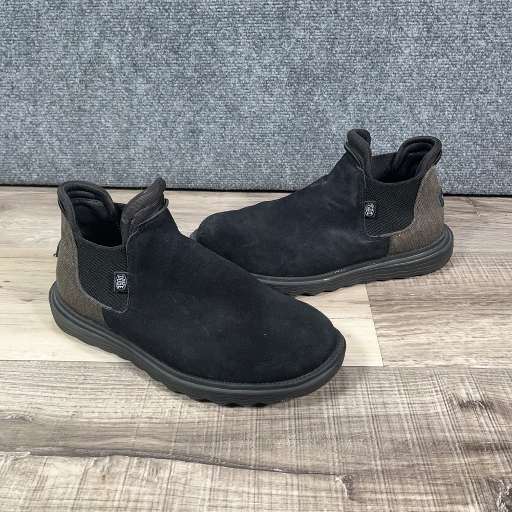 Hey Dude Branson Craft Chelsea Ankle Boots Womens 11 Slip On Lightweight Black